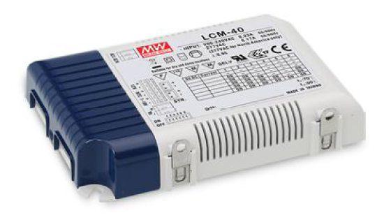 40W impulsinis maitinimo šaltinis Mean Well, 2-100V, 0.35-1.05A, valdomas, PFC