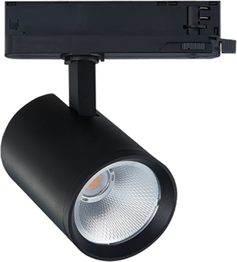 40W LED akcentinis šviestuvas į 3 fazių bėgelius, juodas, 2700/3000/4000K, S235