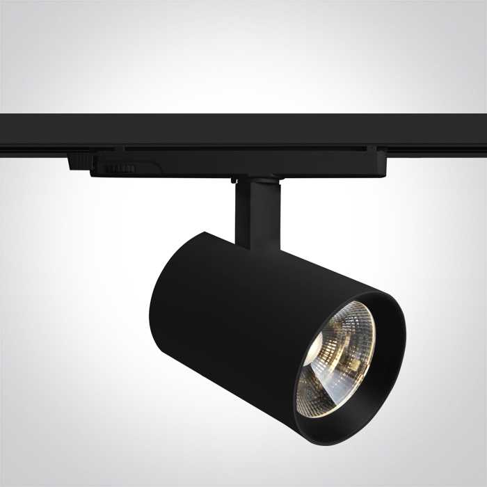 40W LED akcentinis šviestuvas į 3 fazių bėgelius, juodas, 3000/3500/4000K, dimeriuojamas, 65670CTT/B/V
