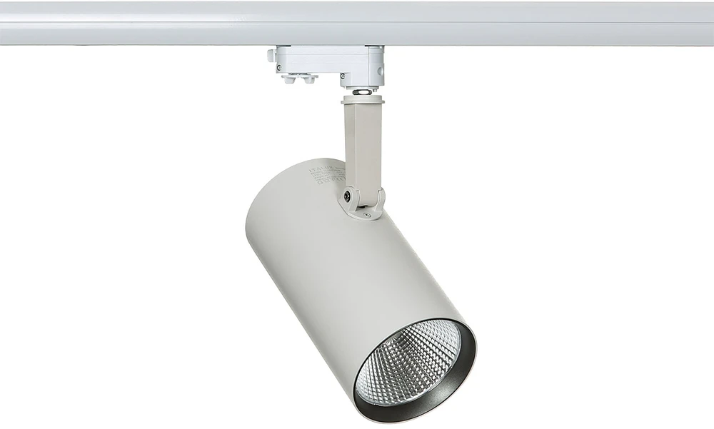 40W LED akcentinis vienfazis šviestuvas RUSSO L, baltos/juodos sp., 3000K