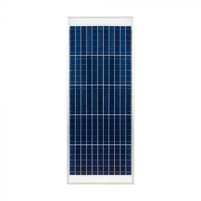 V-tac 40W LED gatvės šviestuvas, baltu korpusu, 6400K, su saulės baterija, judesio jutikliu ir nuotolinio valdymo galimybe