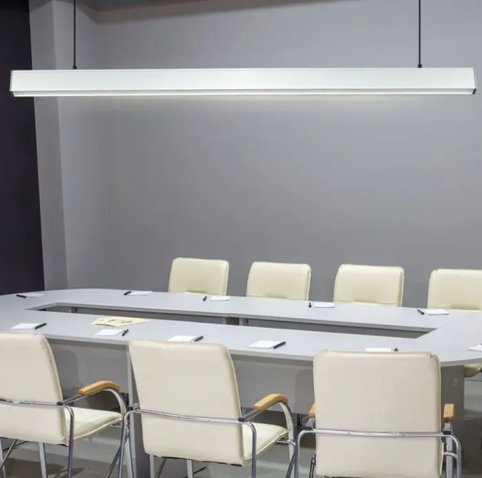 V-tac 40W LED linijinis pakabinamas šviestuvas, sidabro sp., 4000K, SAMSUNG LED chip, dimeriuojamas