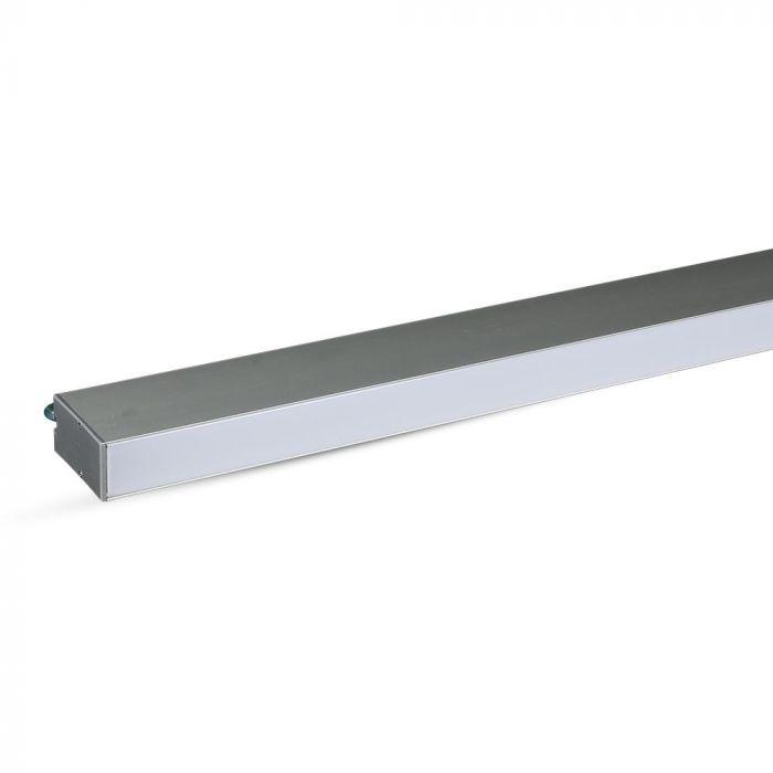 V-tac 40W LED linijinis pakabinamas šviestuvas, sidabro sp., 6400K