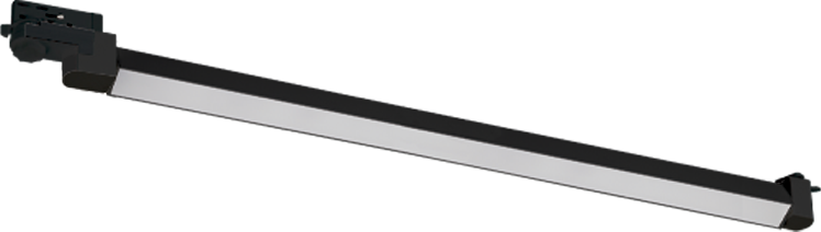 40W LED linijinis šviestuvas į 3 fazių bėgelius, juodas, 2700/3000/4000K, S243