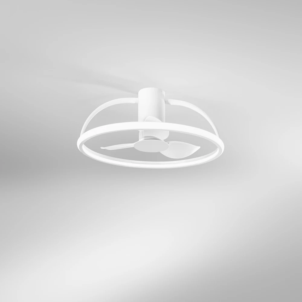 40W LED lubinis šviestuvas HADLEY, baltas, CCT, su 11W ventiliatoriumi