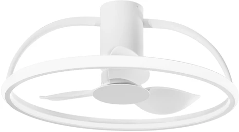 40W LED lubinis šviestuvas HADLEY, baltas, CCT, su 11W ventiliatoriumi