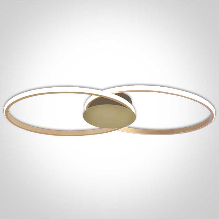 40W LED lubinis šviestuvas, šampano sp., 3000K, dimeriuojamas, 63154C/CH/W