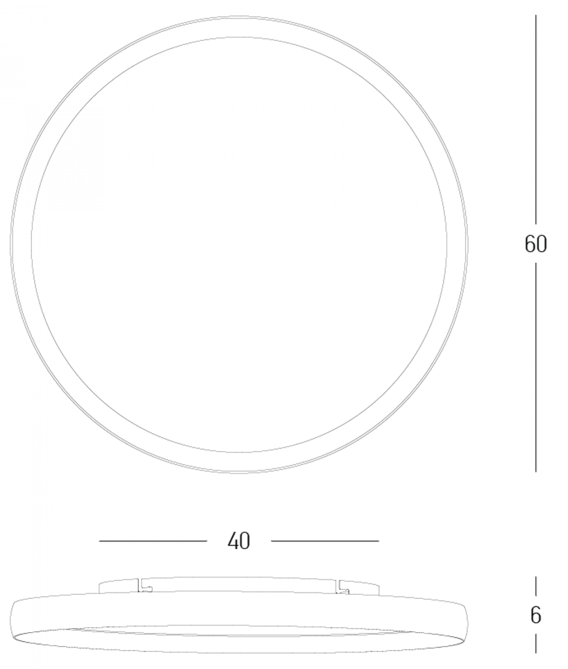 40W LED lubinis šviestuvas, šlifuoto tamsaus aliuminio sp., 2700/3000/4000K, dimeriuojamas, 25190
