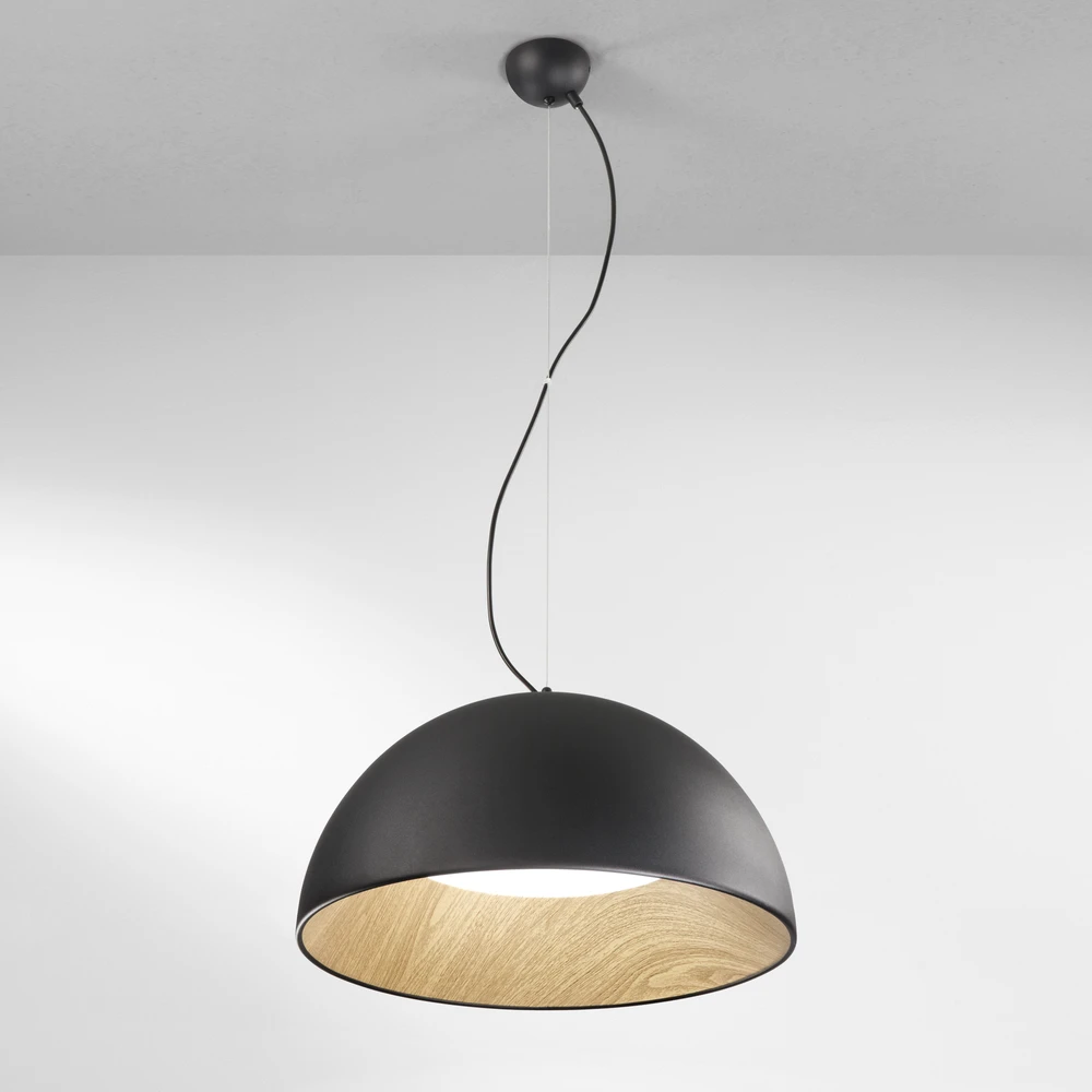 40W LED pakabinamas šviestuvas COCO, juodas, CCT