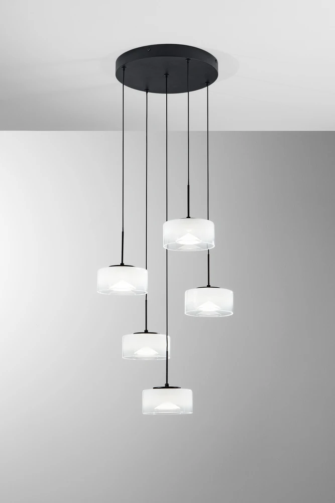 40W LED pakabinamas šviestuvas EMILY, baltas, CCT