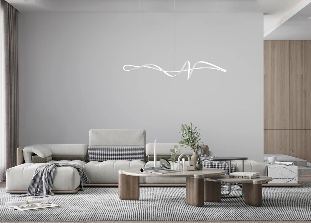 40W LED pakabinamas šviestuvas MILA, baltas, 3000/4000/6000K