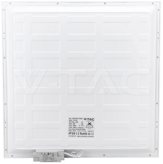 40W LED panelė, 60x60cm, balta, 6500K