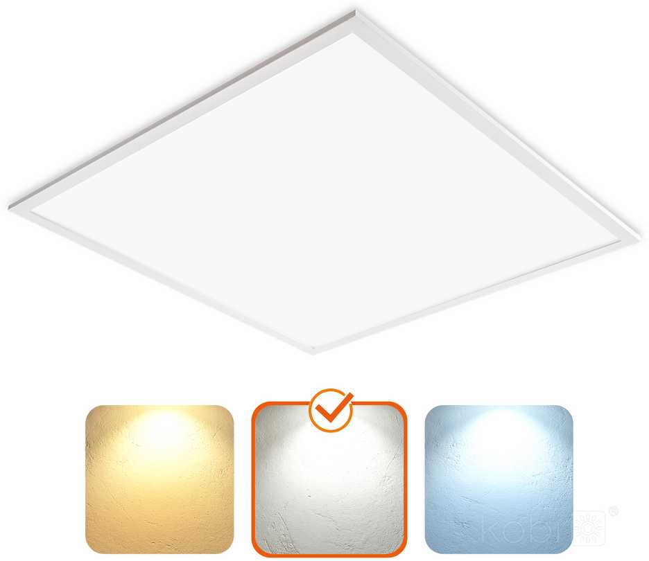 40W LED panelė DAVRO, balta, 4000K, IP40, 60x60cm