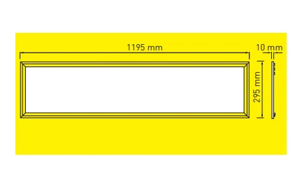 40W LED panelė MASTER, balta, 4000K, 30x120cm