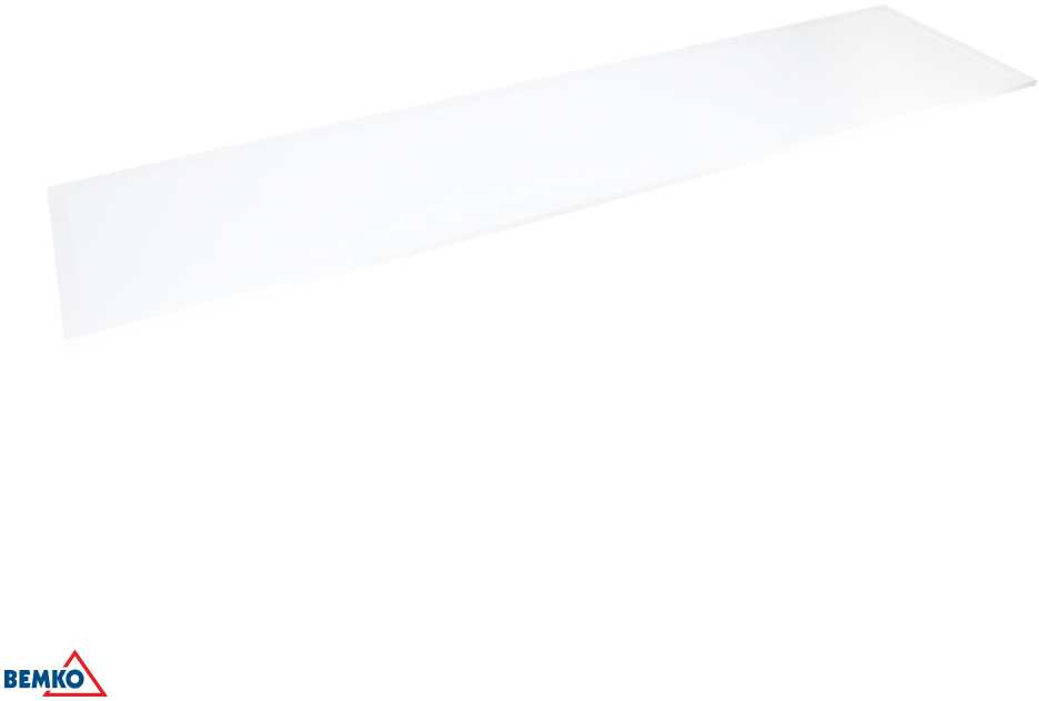 Lubinis šviestuvas Bemko 40W LED panelė SUPERIOR BLS, balta, 4000K, IP44, 90°, 120x30cm