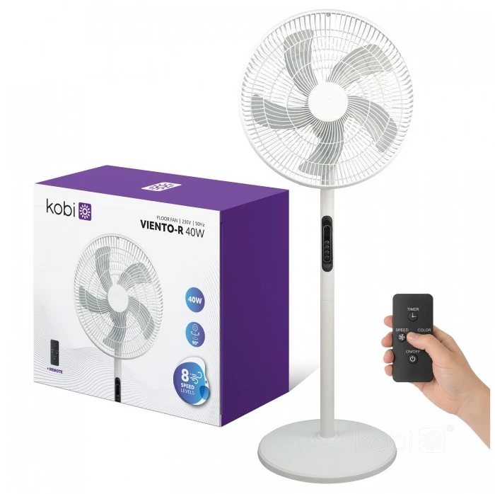 40W pastatomas ventiliatorius VIENTO-R, baltas