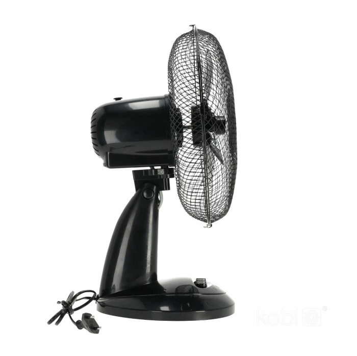 40W stalinis ventiliatorius VIENTO, juodas 3 greičių