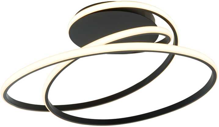 41W LED paviršinis lubinis šviestuvas MILY, juodas, 3000K, 4301501