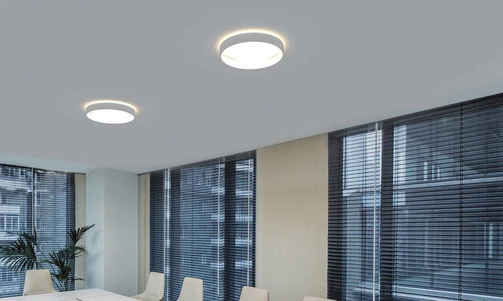 Ledvance 42W/30W/19W LED plafonas SF CIRC, baltas, 4000K, IP44, su judesio davikliu