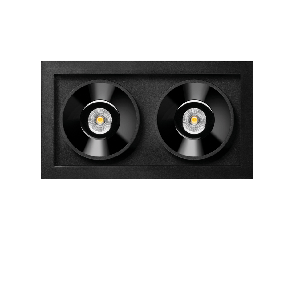 4,2W LED įleidžiamas šviestuvas Juodas FOSTER, juodas, 3000K, DALI
