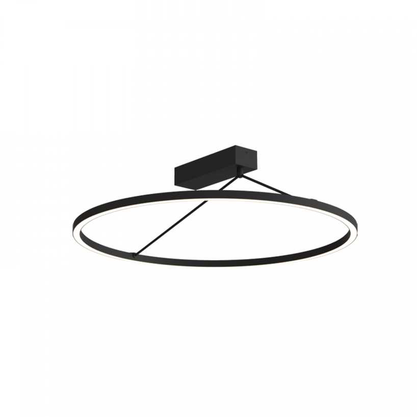 42W LED lubinis šviestuvas, juodas, 3000K, dimeriuojamas, 59cm, 2562