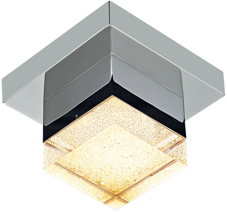 4,2W LED lubinis šviestuvas SETH, chromo sp./skaidrus, 3000K