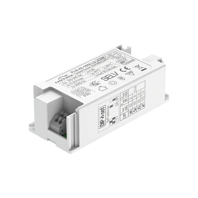 42W LED maitinimo šaltinis, baltas, 9-52V, 300-1050mA, IP20, FLS42