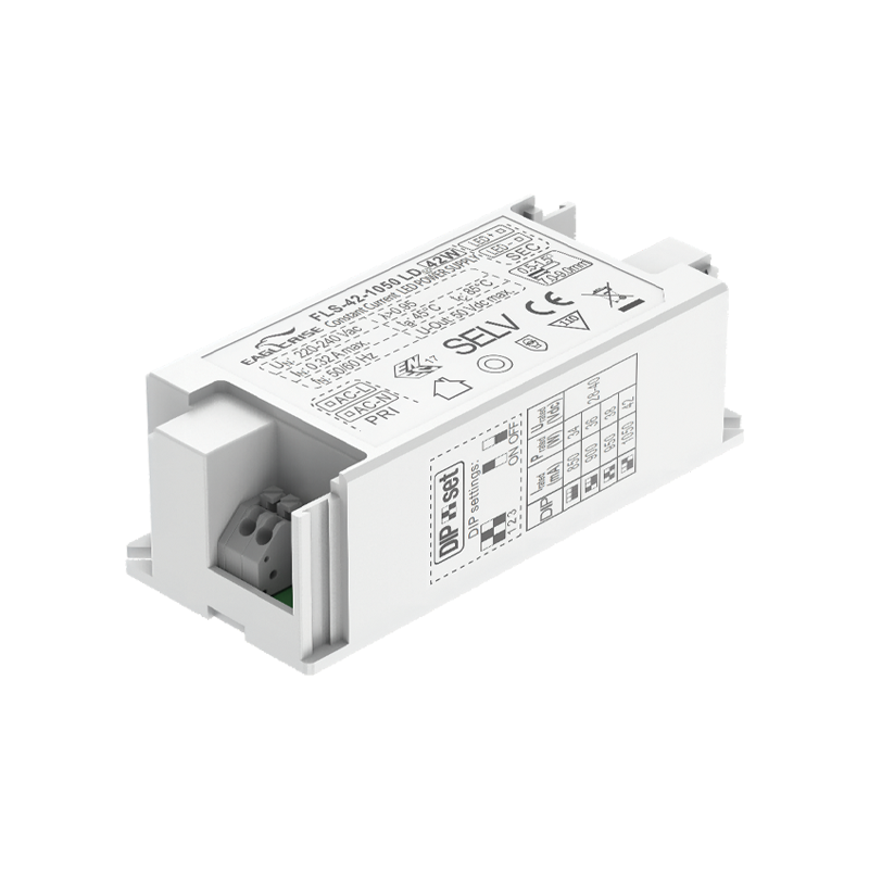 42W LED maitinimo šaltinis, baltas, 9-52V, 300-1050mA, IP20, FLS42