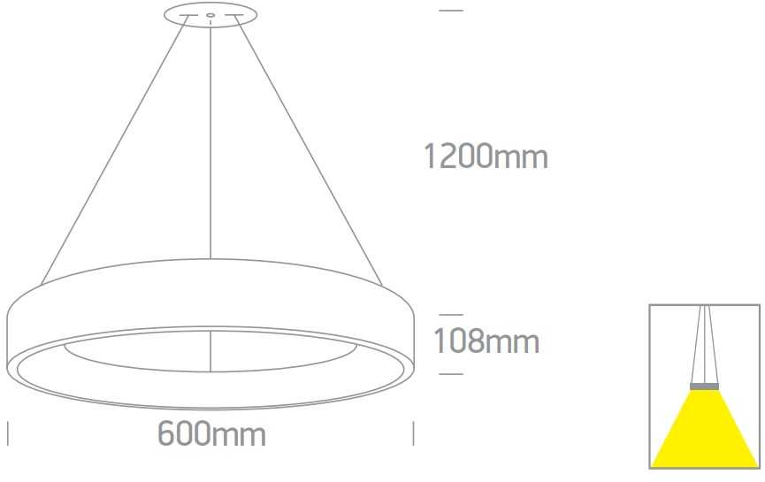 42W LED pakabinamas šviestuvas, antracito sp., 2700/3000/4000K, 62142NB/AN/V