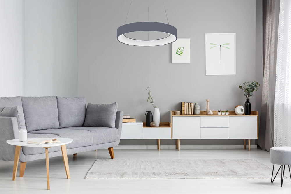 Lubinis šviestuvas 42W LED pakabinamas šviestuvas CHIARA, pilkas, 3000K