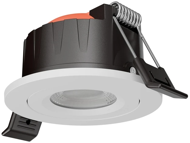 4,3/6W LED įleidžiamas pakreipiamas šviestuvas COMBO ADJUST, baltas, 2700/3000/4000K, IP65, dimeriuojamas