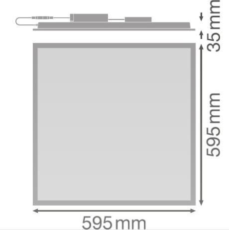 Ledvance 43W 60x60 panelė BIOLUX HCL, 2700-6500K, CRI90