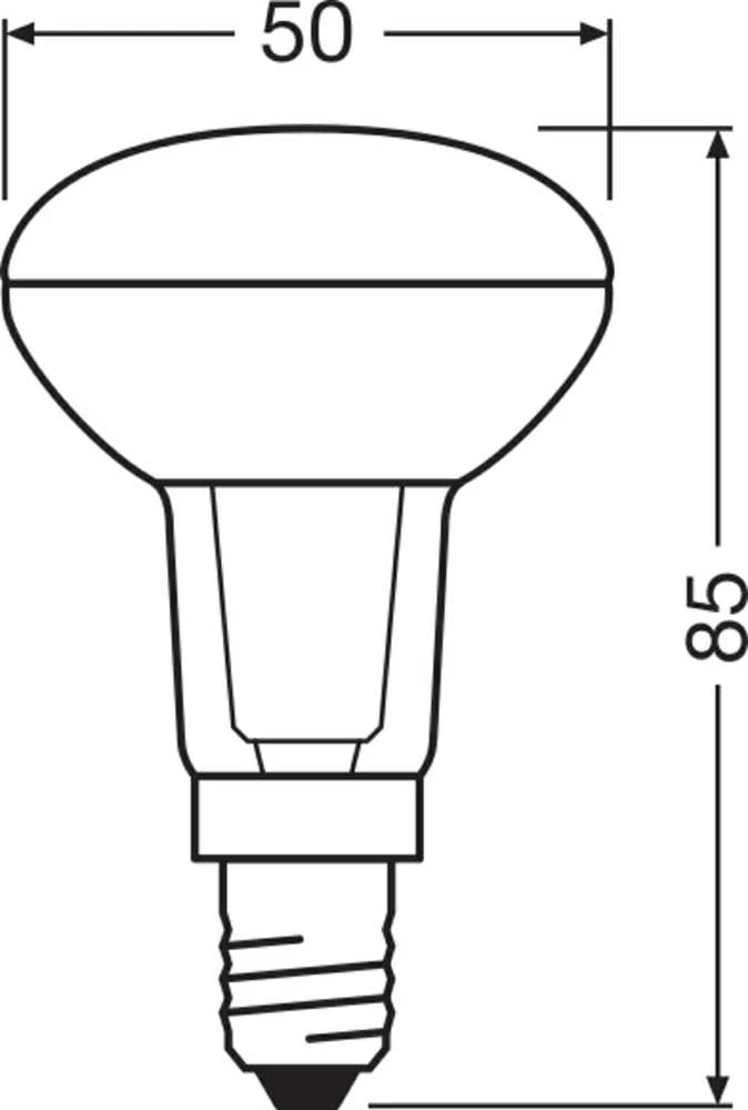 Osram 4,3W LED lemputė, E14, 2700K