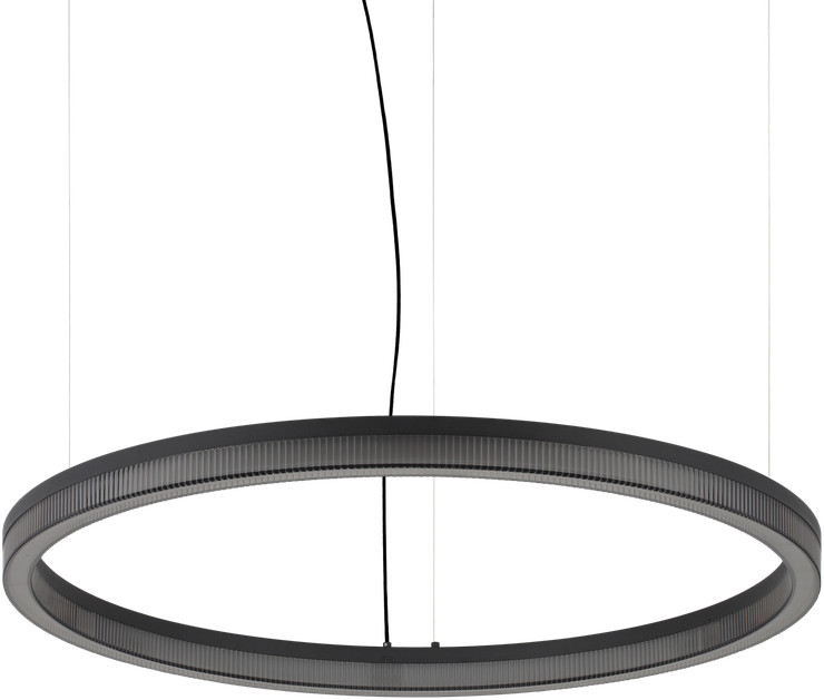 43W LED pakabinamas šviestuvas CROWN, juodas, 3000K, 365015