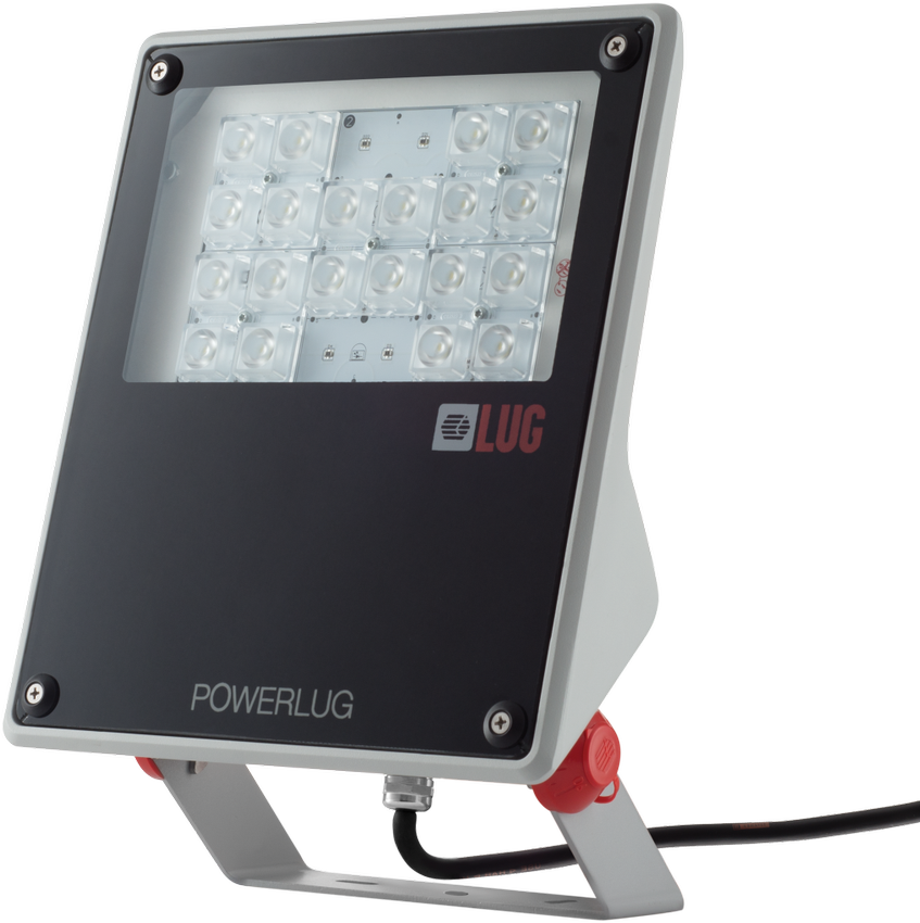 44W LED prožektorius POWERLUG MINI, pilku korpusu, 4000K, IP65