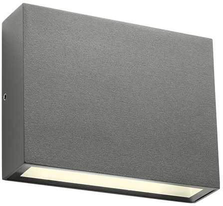 Sieninis šviestuvas 4,4W LED sieninis lauko šviestuvas KAMAL, tamsiai pilkas, 4000K, IP54, šviečia į viršų ir į apačią, 90379
