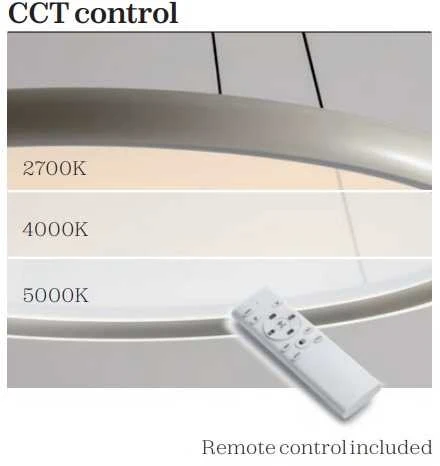 45+45W LED pakabinamas šviestuvas VANCE, smėlio sp., 3000/4000/5000K, dimeriuojamas, 01-3739