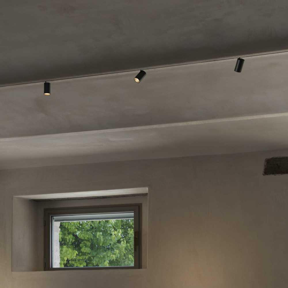 4,5W LED akcentinis šviestuvas į linijinės sistemos bėgelį DEVA, juodas, 3000K, 332789