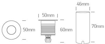 4,5W LED įleidžiamas į žemę šviestuvas, plieno sp., 3000K, IP67, 69068B/W
