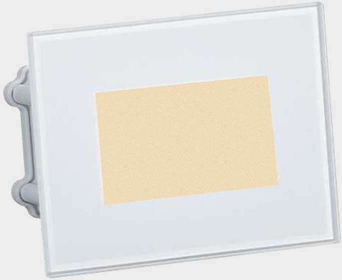 4,5W LED įleidžiamo montavimo sieninis šviestuvas NURA, blizgios baltos sp., 2700/3000/4000K, IP65, E4038070BB