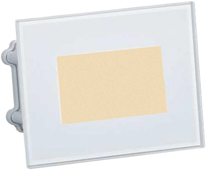 4,5W LED įleidžiamo montavimo sieninis šviestuvas NURA, blizgios baltos sp., 2700/3000/4000K, IP65, E4038070BB
