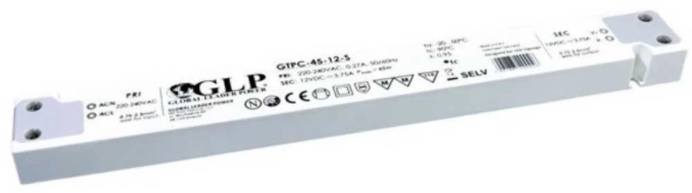 45W LED maitinimo šaltinis GTPC SLIM, 12V, IP20