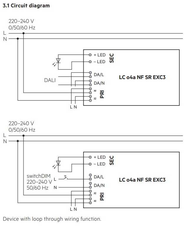 45W LED maitinimo šaltinis TRIDONIC LC ONE4ALL, 450-1050mA, DALI2