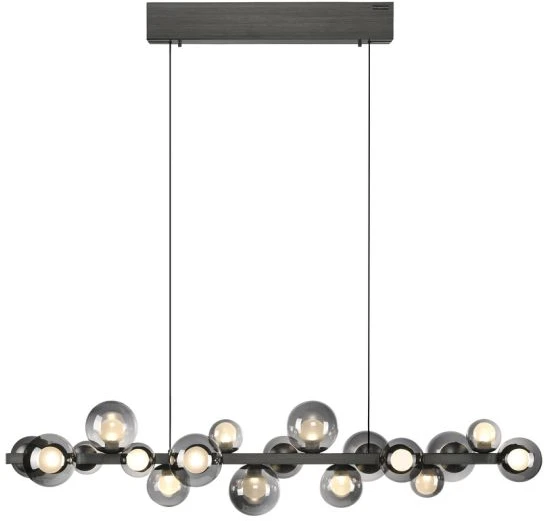 45W LED pakabinamas šviestuvas E-POPUP, pilkos sp., 2200-5000K, dimeriuojamas, reguliuojamo aukščio