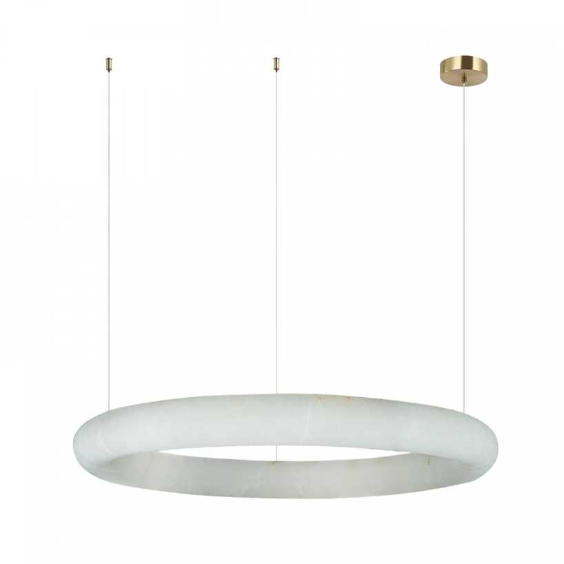 45W LED pakabinamas šviestuvas, žalvario/baltos sp., 3000K, dimeriuojamas, 64cm, 2544