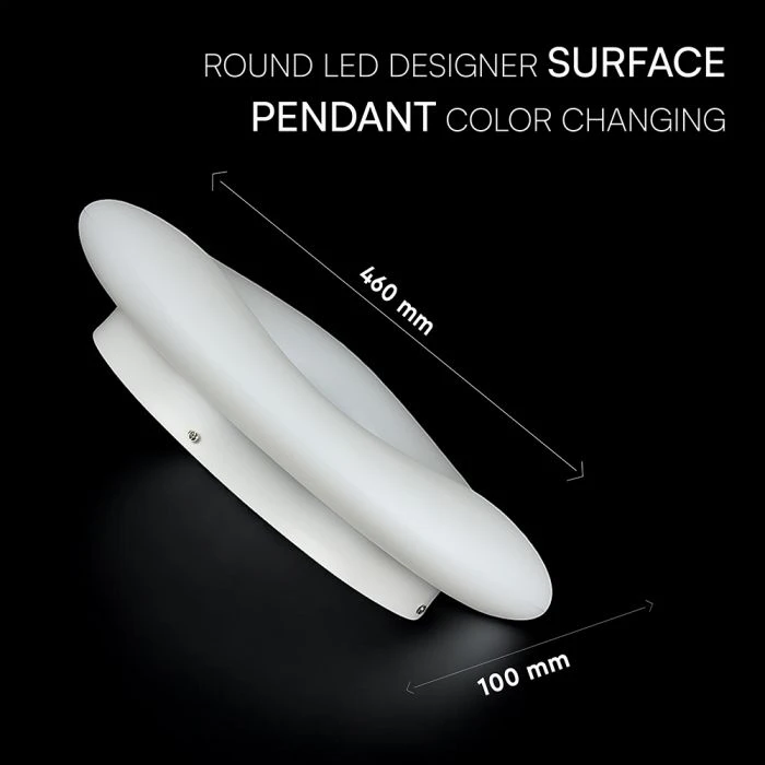 Lubinis šviestuvas 45W LED paviršinis šviestuvas, baltas, dimeriuojamas