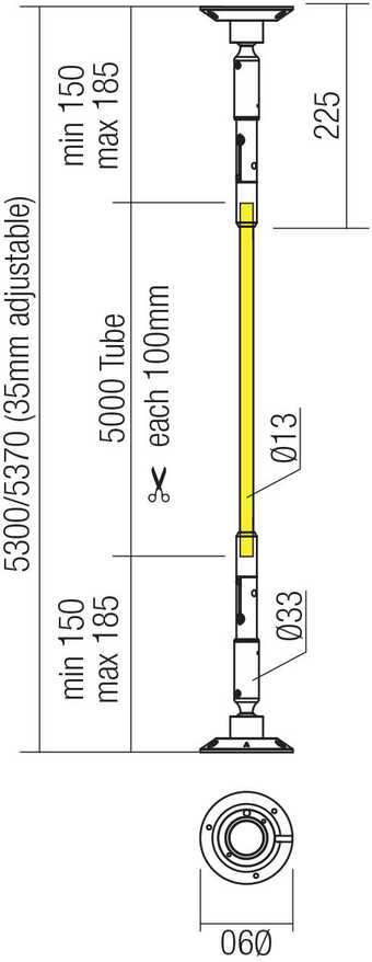 45W LED šviestuvas - juosta, skirtas sistemai FREEDOM 360, juodas, 4000K, IP65, 5m ilgis, 01-4286
