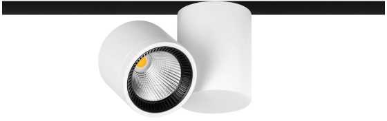 4,5W šviestuvas į magnetines sistemas IO 48V, 56°, baltas, 3000K, DALI, su maitinimo šaltiniu