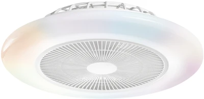 46W LED lubinis šviestuvas - ventiliatorius PONENTE, baltas, CCT, dimeriuojamas, su 20W ventiliatoriumi