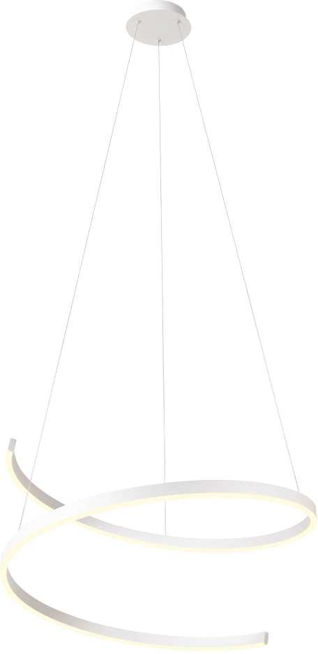46W LED pakabinamas šviestuvas SCROLL, baltas, 3000/4000/6000K, dimeriuojamas, 01-4016